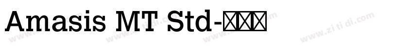 Amasis MT Std字体转换